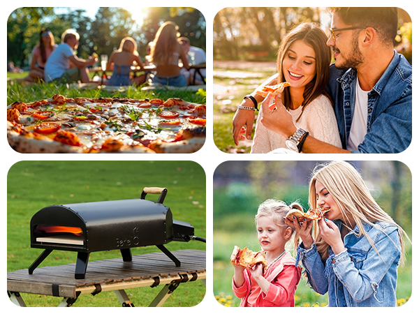 EARLY BLACK FRIDAY SALE! Bertello 12" SimulFIRE Outdoor Pizza Oven - Everything Bundle (Ships in Dec.)