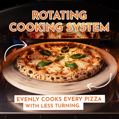 PRE-ORDER Bertello SimulFIRE 16” Rotating Outdoor Pizza Oven - Limited-Time Sale Ends Sept. 27th (Ships Sept 2026)