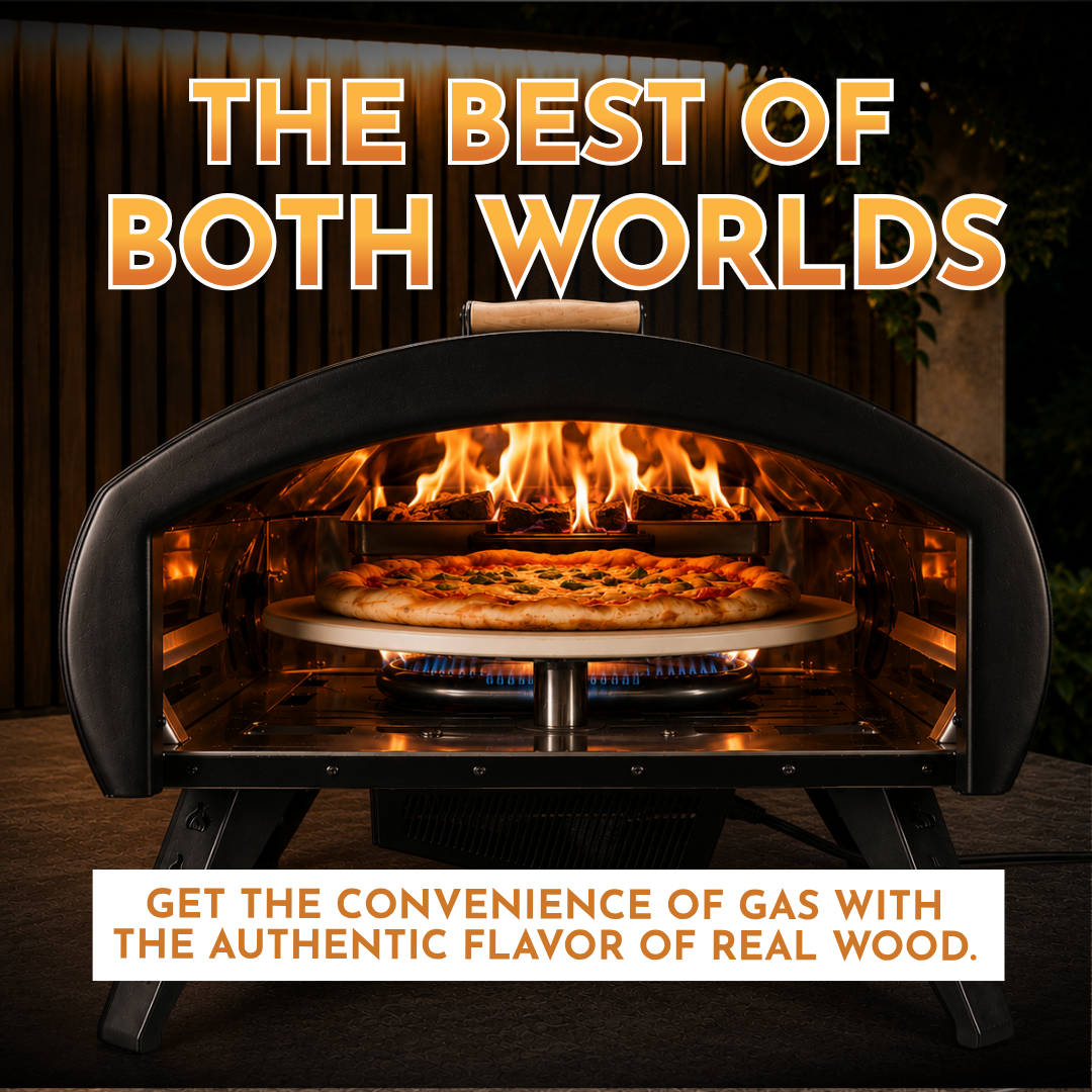 PRE-ORDER Bertello SimulFIRE 16” Rotating Outdoor Pizza Oven - Limited-Time Sale Ends Sept. 27th (Ships Sept 2026)