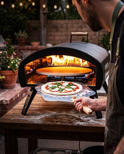 PRE-ORDER Bertello SimulFIRE 16” Rotating Outdoor Pizza Oven - Limited-Time Sale Ends Sept. 27th (Ships Sept 2026)