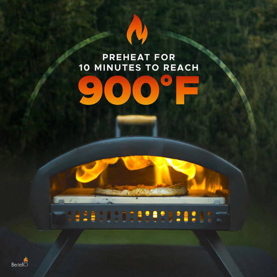 Bertello Grande 16" Outdoor Pizza Oven Gas & Wood Fired Simultaneous