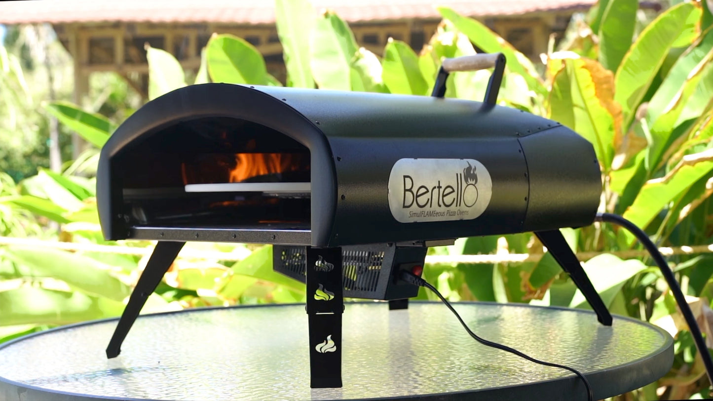 PRE-ORDER Bertello SimulFIRE 16" Rotating Outdoor Pizza Oven (Shipping Dec 2024)