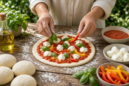 Bertello Non-Stick Pizza Dough Balls - 16 Pizzas (Includes 8 Dough Balls, 16oz each. 1 ball makes two 12" pizzas)