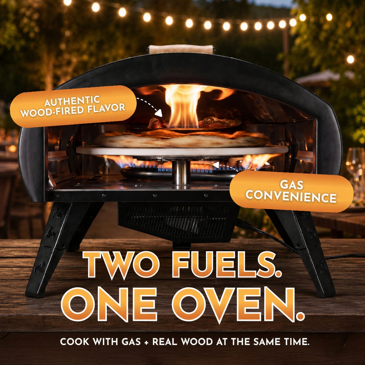 PRE-ORDER Bertello SimulFIRE 16” Rotating Outdoor Pizza Oven - Limited-Time Sale Ends Sept. 27th (Ships Sept 2026)