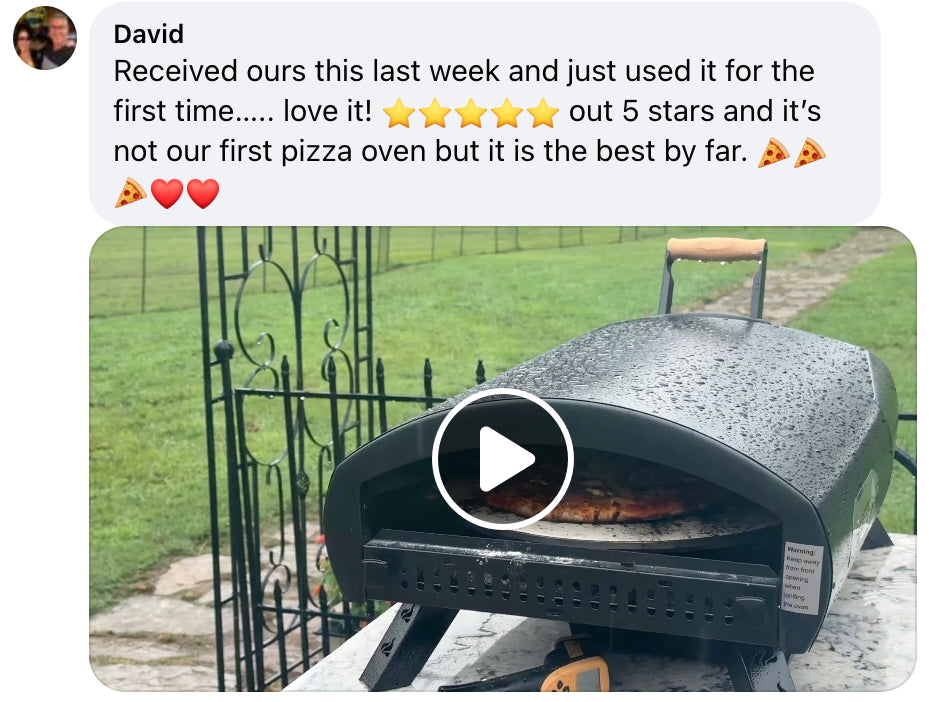 PRE-ORDER Essentials Bundle - Bertello SimulFIRE 16” Rotating Outdoor Pizza Oven - Limited-Time Sale Ends Oct. 20th (Ships Oct 2026)
