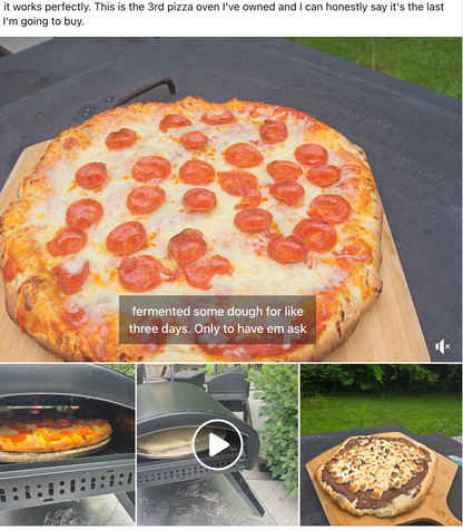 PRE-ORDER Ultimate Bundle – Bertello SimulFIRE 16” Rotating Outdoor Pizza Oven - Limited-Time Sale Ends Oct. 20th (Ships Oct 2026)
