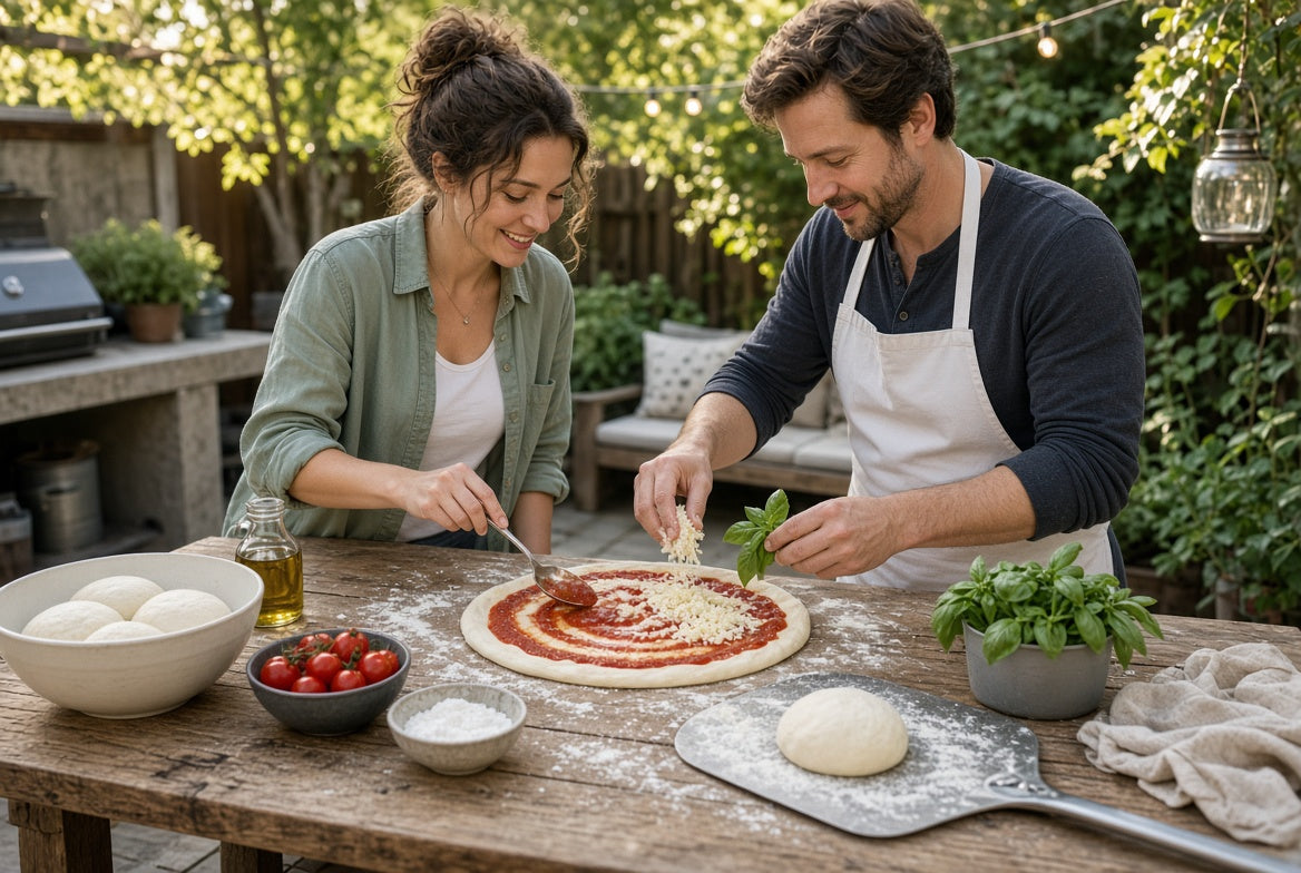 Bertello Non-Stick Pizza Dough Balls - 16 Pizzas (Includes 8 Dough Balls, 16oz each. 1 ball makes two 12" pizzas)