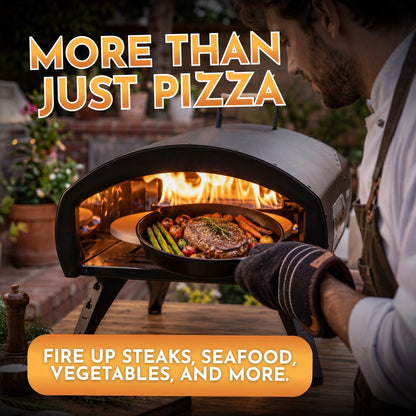 PRE-ORDER Bertello SimulFIRE 16” Rotating Outdoor Pizza Oven - Limited-Time Sale Ends Sept. 27th (Ships Sept 2026)