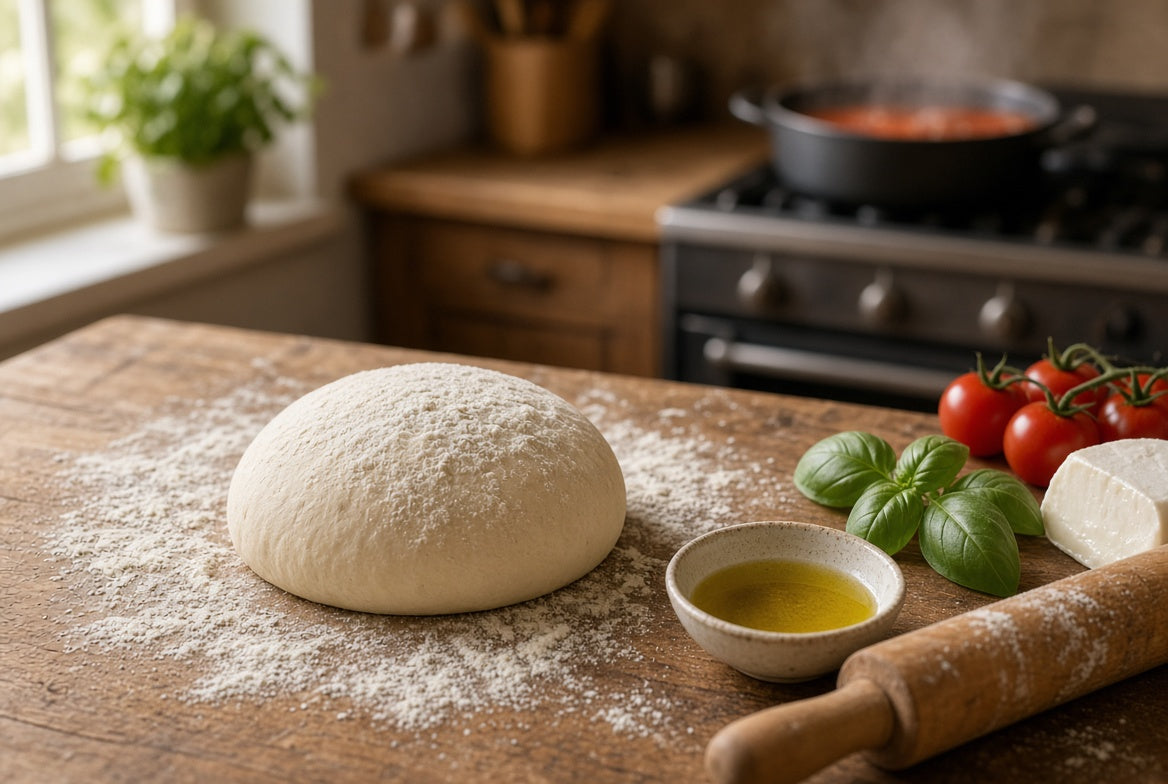 Bertello Non-Stick Pizza Dough Balls - 16 Pizzas (Includes 8 Dough Balls, 16oz each. 1 ball makes two 12" pizzas)